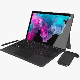 3D Microsoft Surface Pro 6 - Type Covers & Mouse & Pen All Colors (Rigged & Animated)